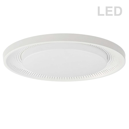 30W Flush Mount Matte White With White Acrylic Diffuser